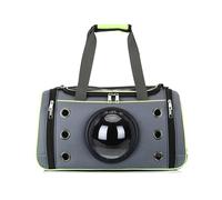 Cage de Transport pour Chat Souple Anti-Fugue Double Verrou Ventilation Maximale Toit Ouvrant Poids Léger pour TGV et Cabine Avion(Green,Large)