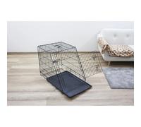 Kerbl Cage de transport 81367 - 3 portes pour chien - Noir 76 x 54 x 64 cm