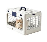 Cage de Transport pour Chien,Coque Rigide, Portable et Pliable - Niche de Voyage Chat - pour Les Sorties du Chiot Randonnée Cyclisme Aventures en Plein Air Camping Promenade Road Trip