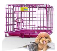 Cage de Transport pour Chien, de Petite à Grande Taille, Robuste et idéale pour l'éducation des Chiots. avec Plateau et poignée, Cette Cage Portable est Parfaite pour l'apprentissage de la p