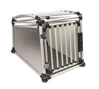 Cage de transport pour chien en aluminium Duvoplus Argenté 63x88x67 cm