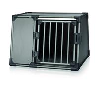 Trixie Cage de transport pour chien Aluminium Graphite Taille M 61×66×86 cm – tapis antidérapant