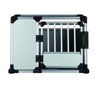 Trixie Caisse de transport pour chiens 39343 Aluminium L 90×64×78 cm Gris clair/argent