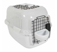 Cage de transport pour chien et chat Ebi Adventurer Blanc 57x38x38 cm