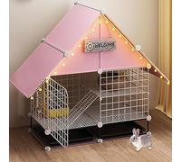 Cage de Transport pour Chien et Lapin, Grande Cage d'extérieur, enclos à Monter soi-même, Parc à Jeux intérieur pour Chat en Fil métallique détachable, Parc à Jeux pour Petits Animaux avec p