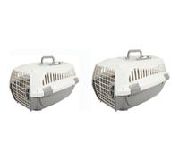 Cage de transport pour chien Flamingo Globe Gris 35x57x37 cm