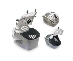 Cage de transport pour chien Nobby Pet Avior Gris 57,5x39,5x40,5 cm