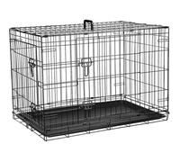 Cage de transport pour chien - TRIXIE - 78 × 62 × 55 cm - Gris - Petit - Intérieur