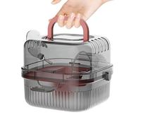Cage de Transport pour Hamster | Boîte Habitat Portable et aérée,Sac de Transport pour Rongeurs avec Poignée,pour Cochon d'Inde, Lapin Nain, Souris, Camping, Randonnée, Visites