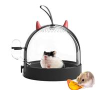 Cage de transport pour hamster - Cage de voyage portable pour petits animaux de compagnie - Support aéré sûr et léger pour hamsters, souris et gerbilles, cage pour une excellente qualité pour les