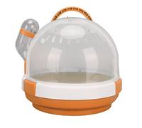 Cage de Transport pour Hamster en Forme D'Ovni, Cage Portable pour Hamster Ovni, Petite pour Animaux de Compagnie avec Fenêtre Avant 180, pour Une Interaction Intime à Tout (Orange)