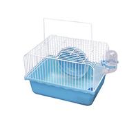 Cage de transport pour hamster et rat - Bleu - Pour petits animaux domestiques