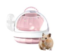 Cage De Transport pour Hamster - PP 18,6x16 Cm | Mallette Portable pour Petits Animaux | Sac Respirant pour Cochon d'Inde avec Biberon Amovible, Vue Panoramique pour Lapin Et Écureuil