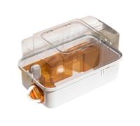 ＡＷＨＡＯ Cage de Transport pour Hamster, Transport de Cochon d'Inde, Petits Animaux de Compagnie en Voyage, Portable et Respirante pour Rat, écureuil, Orange, Style B