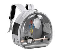 Cage de transport pour oiseaux avec perchoir Transparent | Sac à dos de transport pour oiseaux de petite et moyenne taille, conure sauvage, pinson, vacances, camping, pique-nique