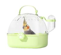 Cage de transport pour oiseaux, cage de transport pour hamster, cage de voyage pour oiseaux, transporteur compact portable avec bouteille d'eau pour petites perruches sauvages en plein air