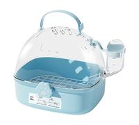 Cage de transport pour oiseaux - Cage de transport pour petits oiseaux - Niche ventilée avec bouteille d'eau portable pour petites races, chiots, chatons, furets, lapins, promenades en voiture