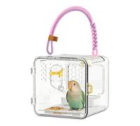 Cage De Transport Pour Oiseaux Cage pour Perroquet avec Bouteille d'Eau et