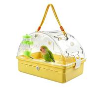Cage de transport pour oiseaux, distributeur de nourriture et d'eau | Cage à oiseaux portable avec plaque à déjections amovible pour perruches, perruches, reptiles, tortues, lapins et