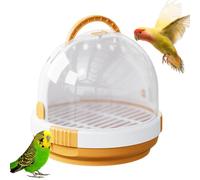 Cage de transport pour oiseaux - Transparente, verrouillable avec perchoir | Sac de transport léger et respirant pour perruches, calopsittes et petits oiseaux