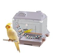 Cage de Transport pour Oiseaux Transporteur Portable Respirant et