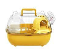 Cage de transport pour petit animal de compagnie - 27,5 x 22 x 20 cm - Housse transparente pour hamster - Cage de transport portable - Pour lapins, rongeurs, lézards - En voiture - Pour pique-nique