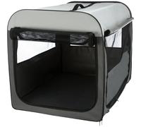 Trixie Box pour chien Basic transport souple M-L 70×75×95 cm Bleu foncé/Bleu clair