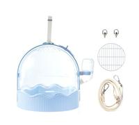 Cage de transport transparente pour animal de compagnie avec bouteille d'eau et cadre de station pour petit animal de compagnie, voyage, camping, petite fourniture, grandes cages et habitats