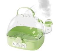 Cage de transport ventilée avec bouteille d'eau pour petits chiens, chatons, furets, lapins, promenades en voiture, visites vétérinaires