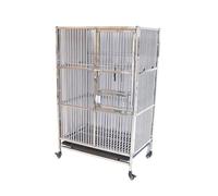 Cage de vol d’Oiseau Luxury Time Capsule Parrot Villa Cage à Oiseaux en métal Acier Inoxydable de qualité supérieure for Amis Plumes élégants calopsittes, perroquets