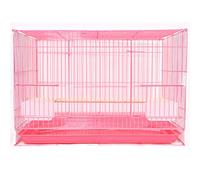 Cage de vol d'oiseau en Fer à Fer Rose Solide pour Perruche Cage Animale Domestique avec Plateau (Rose 38 cm)