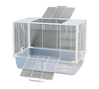 Cage De Vol en Métal for Oiseaux, Cage for Perroquets, Canaris, Inséparables, Calopsittes, avec Filet De Fond