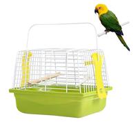 Cage de Voyage, Cage de Voyage d'oiseau Portable avec poignée et Filet inférieur, Facile à Assembler pour la canari du pavillon Gris Africain