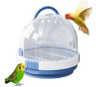 Cage de voyage portable - Cage de transport d'oiseaux respirante avec clip de verrouillage sécurisé | Tente légère en maille transparente pour perruches, petits oiseaux, voyage léger, approuvé par les