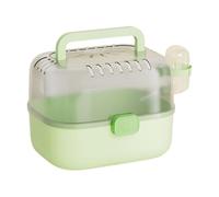 Cage de voyage portable en polypropylène léger avec fermeture sécurisée pour petits animaux domestiques