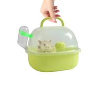 Cage de voyage portable pour hamster, sac de voyage respirant avec bouteille d'eau, cage pour gerbilles, souris et hamsters nains, cage légère pour petits animaux, paire de cages de voyage légères