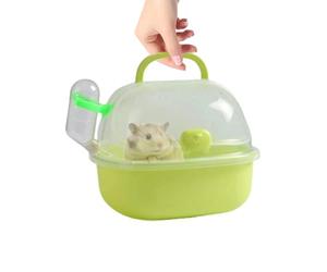 Cage de voyage portable pour hamster, sac de voyage respirant avec bouteille d'eau, cage pour gerbilles, souris et hamsters nains, cage légère pour petits animaux, paire de cages de voyage légères