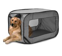 Cage de voyage pour chien, portable, pliable et pliable avec sac de rangement pour intérieur et extérieur, 93 x 52 x 52 cm, siège de voyage pour animal domestique, chiot, tente de jeu pour chiens et