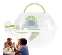 Cage de voyage pour hamster, cochon d'Inde - Petite boîte de transport pour animaux de compagnie - Avec bouteille d'eau, sac de transport pour hamster, chinchilla, martre de sucre