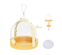 Cage de voyage pour hamster nain et hérisson, accessoires pour animaux de compagnie transparents avec biberon, oiseau, lapin, chinchilla, hérisson, souris et autres