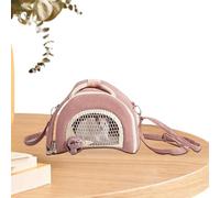 Cage De Voyage pour Hamster, Porte-Hamster Facile D'accès, Porte-Animal Multi-Usage, Porte-Hamster À Fermeture Éclair Sécurisée, 24x19x17cm/9,45x7,48x6,69 Pouces pour Hamster, Lapin, Hérisson, Oiseau