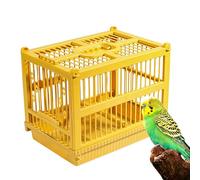 Cage De Voyage pour Oiseaux | Cage pour Oiseaux avec Poignée et Perchoir Fixe, pour Perruches D'Extérieur | pour Perroquet Perruche Calopsitte Conure Cacatoès Voyage Intérieur Extérieur Marche