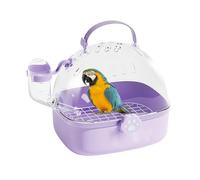 Cage de voyage pour oiseaux en PVC avec abreuvoir, accessoire de transport respirant pour cacatoès, chinchillas, inséparables, perruches, perroquets