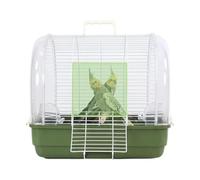 Cage de voyage pour oiseaux, porteur d'oiseaux, cage de voyage résistante au | Enclos à vision complète pour perruches, design léger et pliable, filet transparent, structure d'observation
