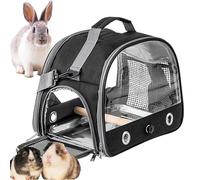 Cage de voyage pour oiseaux - Support léger avec filet ventilé, support debout et coque de sol, sac de maison portable pour Lovevirds, perruches, petits oiseaux pour voyager en plein air avec confort