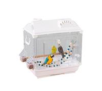 Cage de Voyage pour Oiseaux sûre et légère à l'épreuve des fuites avec Abreuvoir et Cintre pour étudiants, Filles, Adolescents, d'âge préscolaire, Fils, Fille, Famille