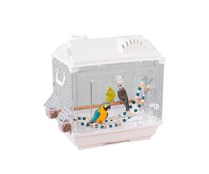 Cage de Voyage pour Oiseaux sûre et légère à l'épreuve des fuites avec Abreuvoir et Cintre pour étudiants, Filles, Adolescents, d'âge préscolaire, Fils, Fille, Famille