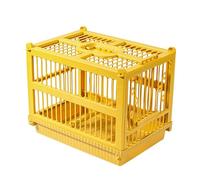 Cage de voyage pour perroquet - Perchoir sur pied, 31 x 25 x 21,5 cm, avec poignée de transport pour oiseaux, matériau PP robuste, enclos portable multifonctionnel | Pour intérieur et extérieur
