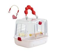 Cage de voyage pour sac respirant transparent pour perroquets - sac de porte avec support | pour Calopsite et perruches en promenades et aventures en plein air
