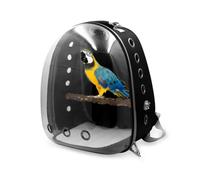 Cage de Voyage Spatial - Sac à Dos de Sortie Perroquet, Support Transparent Respirant | Sac à Dos Portable et ventilé pour Oiseaux, pour Les Voyages, Les promenades en Plein air et Les Aventures avec